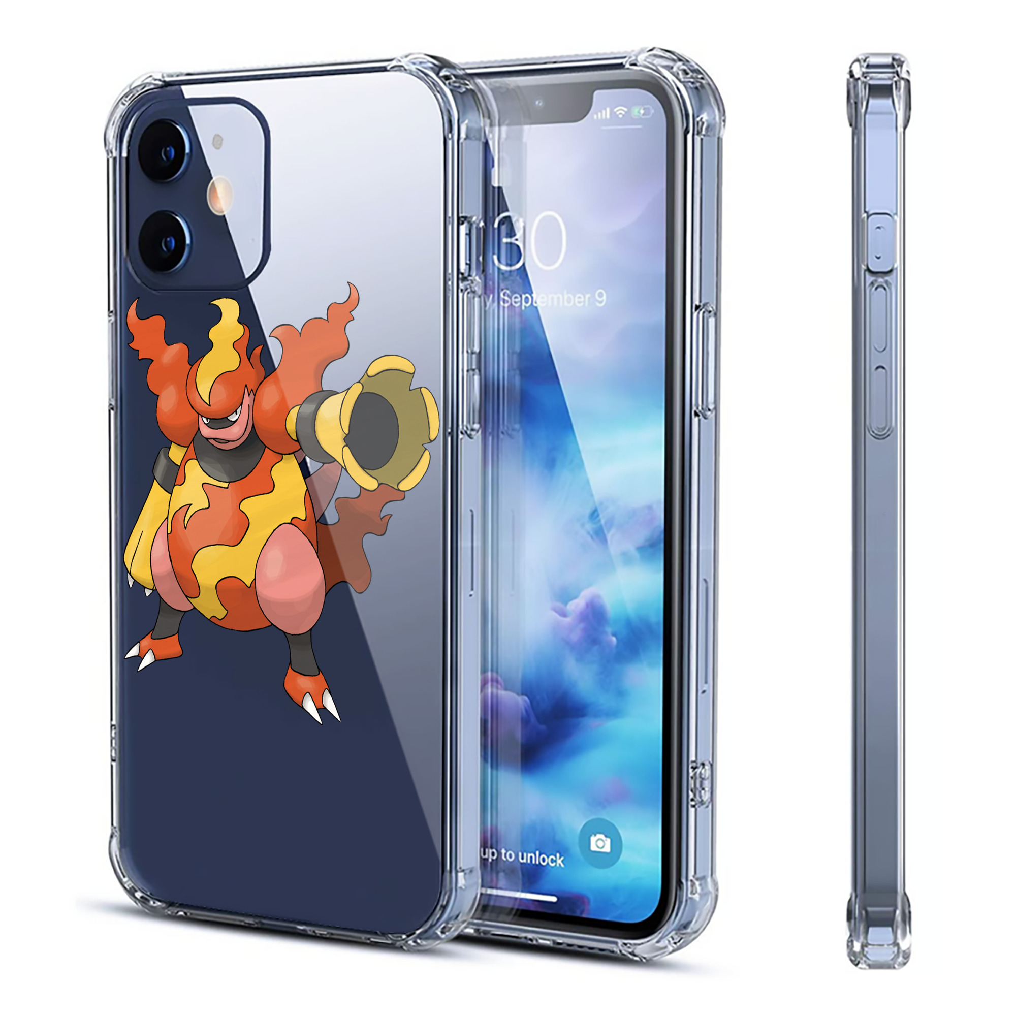 （画像用） ポケットモンスター Pokémon 【iPhone 12シリーズ対応】透明スマホケース（クリアソフトケース）